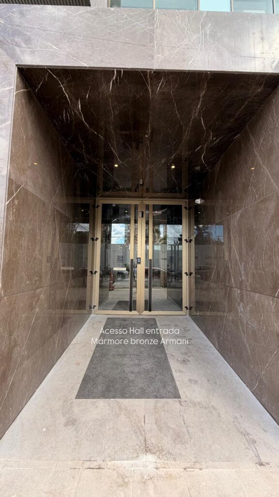 Lobby do Park Avenue Ibirapuera pronto. Foto real